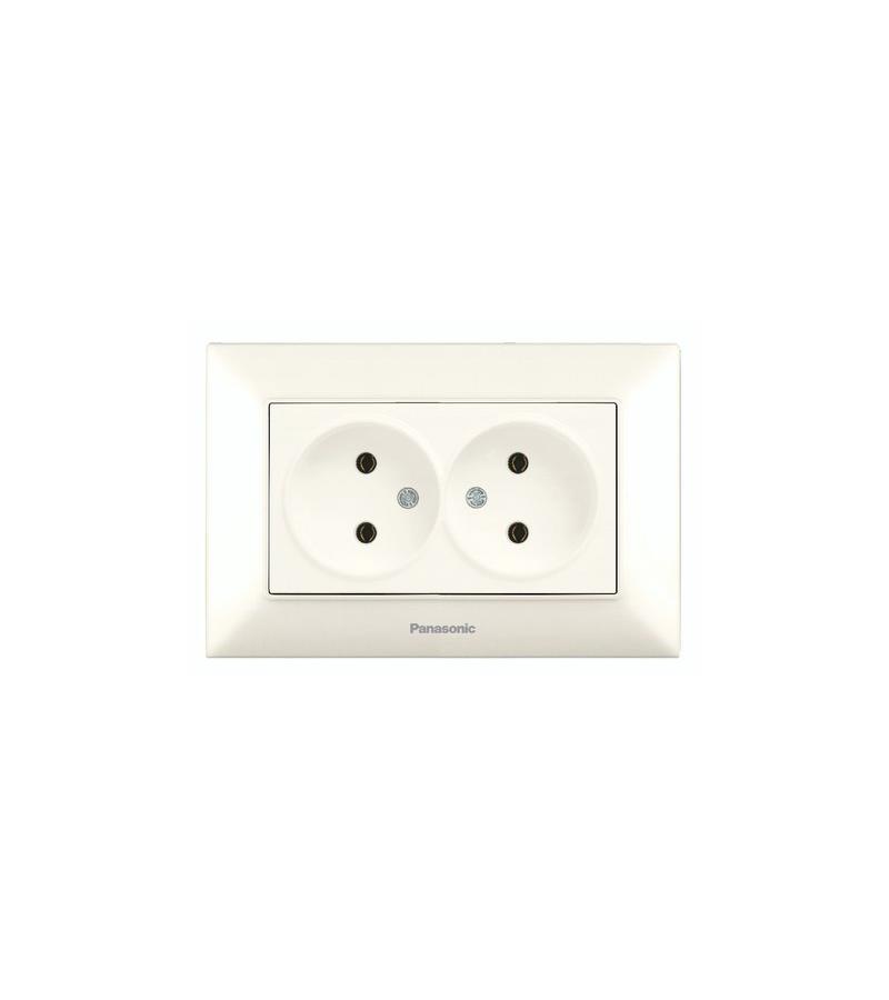 როზეტი  PANASONIC ARKEDIA SLIM  2-ნი  კრემი
