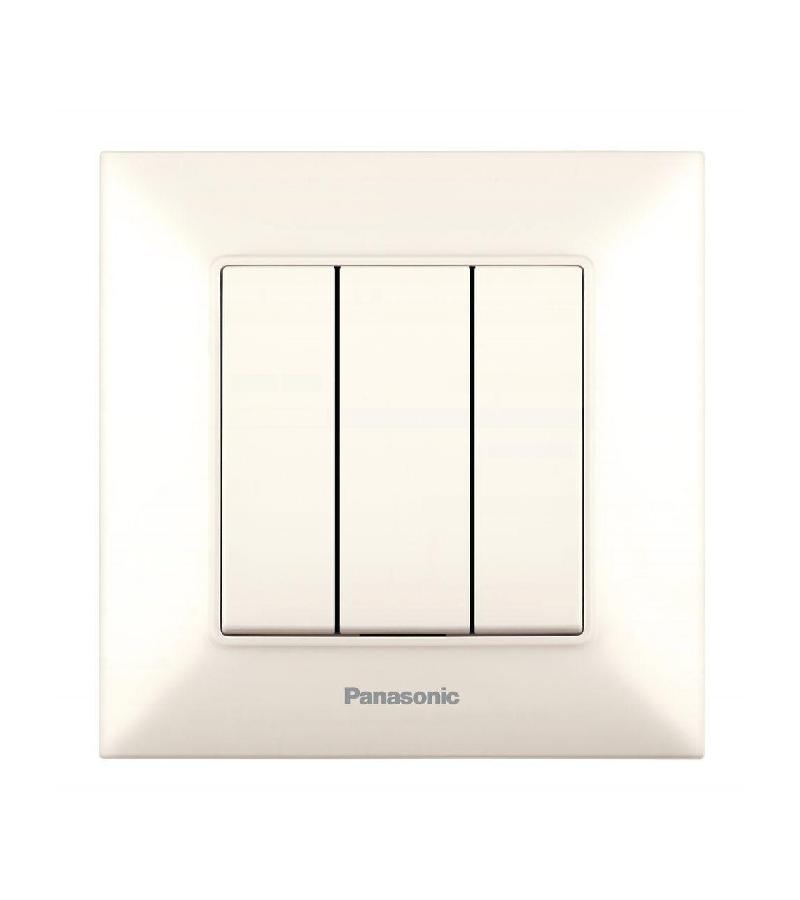 გადამრთველი  PANASONIC ARKEDIA SLIM  3-ნი კრემი