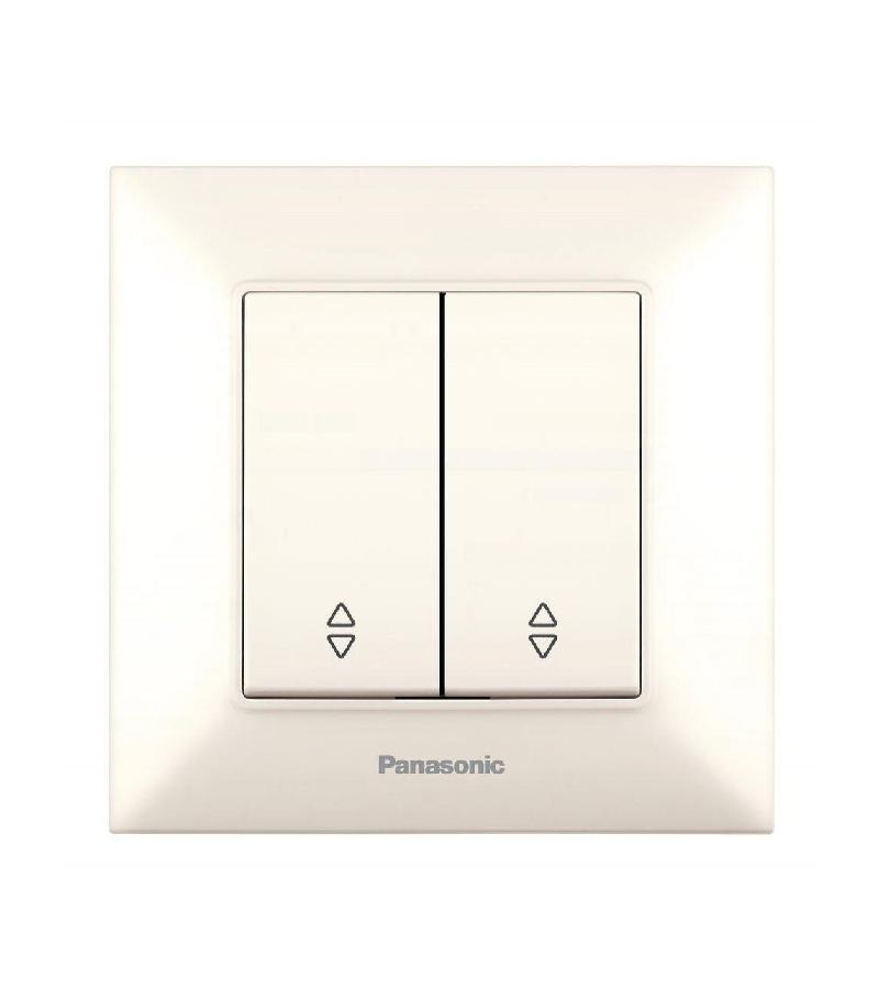 გადამრთველი  PANASONIC ARKEDIA SLIM  რევერსით  2-ნი კრემი