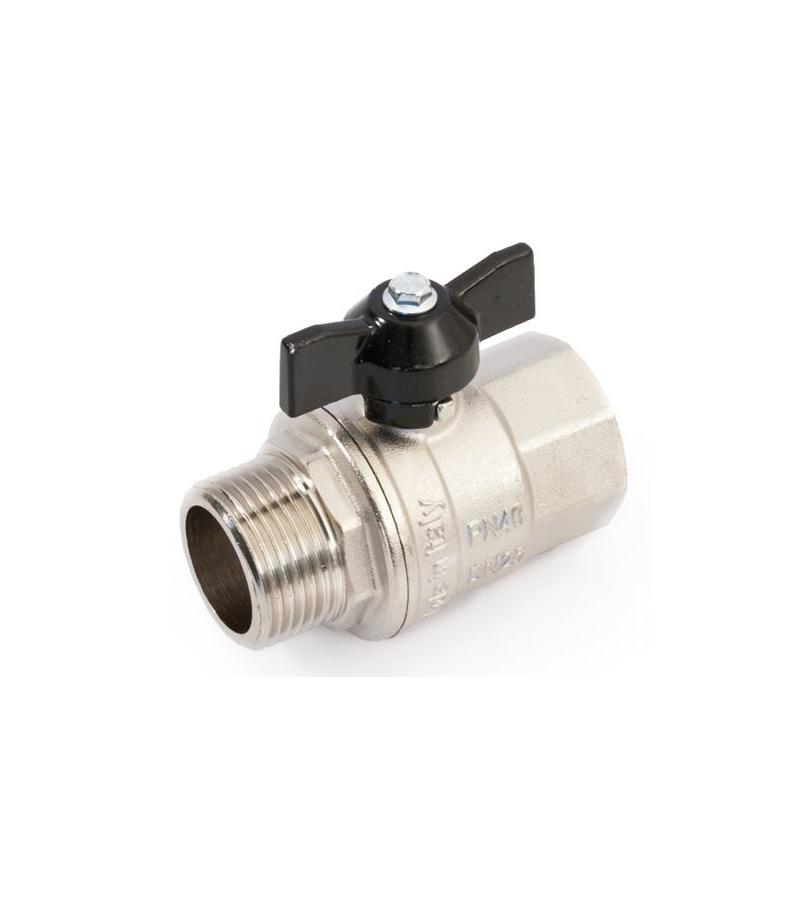 ვინტილი ბურთულა პეპელა ალ.სახ. გარე. ხრახ.  3/4   GENERAL FITTINGS  ITALY