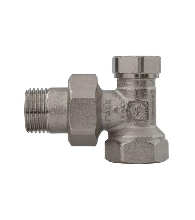 რადიატორის ვინტილი ”დაბოლოება”  1/2 კუთხის   GENERAL FITTINGS  ITALY