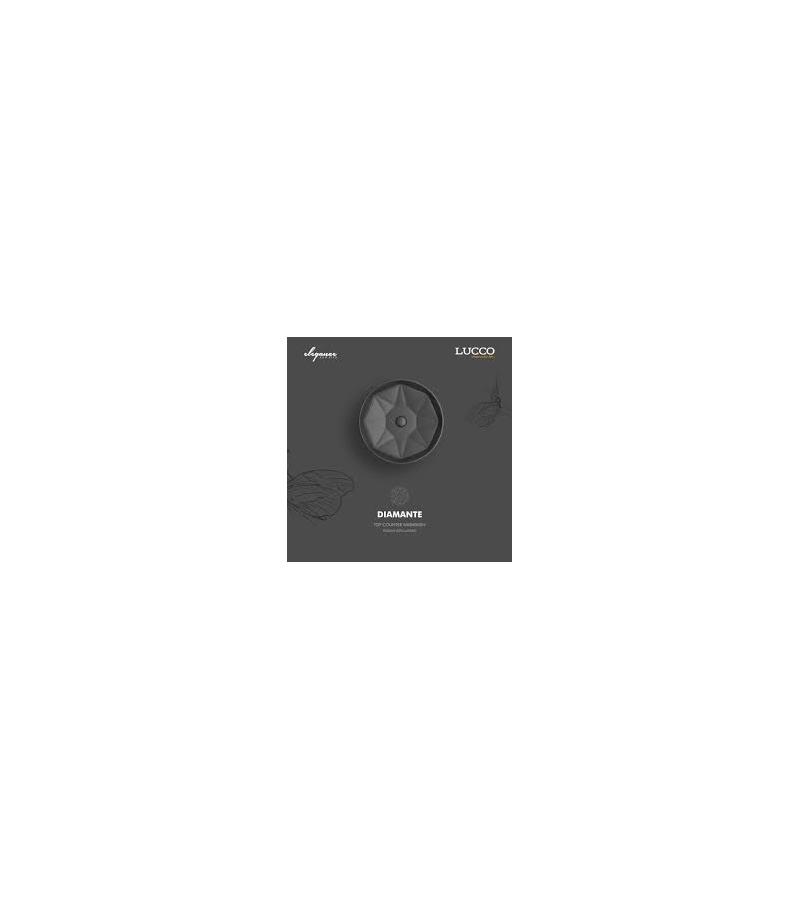 ხელსაბანი  42-სმ   DIAMANTE   #3042-108 ფერი : Glossy Black  მწ. LUCCO