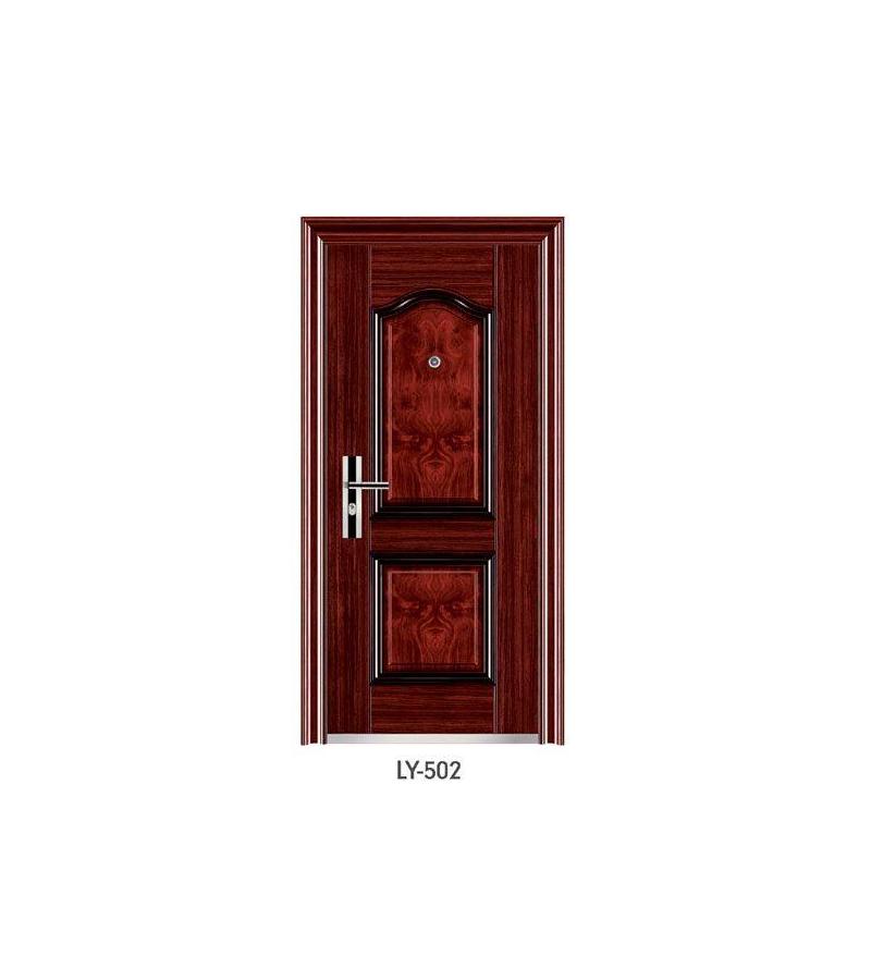 Lit. door LY-502 0.6/1.2mm size 2050*960*50mm external opening, raspberry (R)