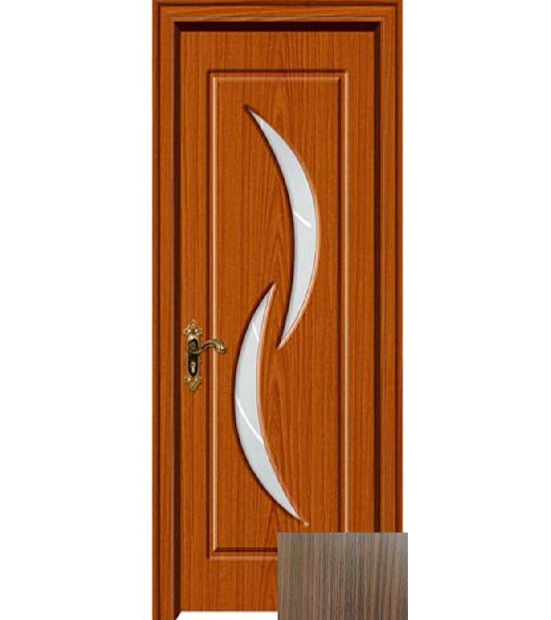 კარი მინით  KM-261 ზომა  215*80*4 ფერი  Walnut (7-5)