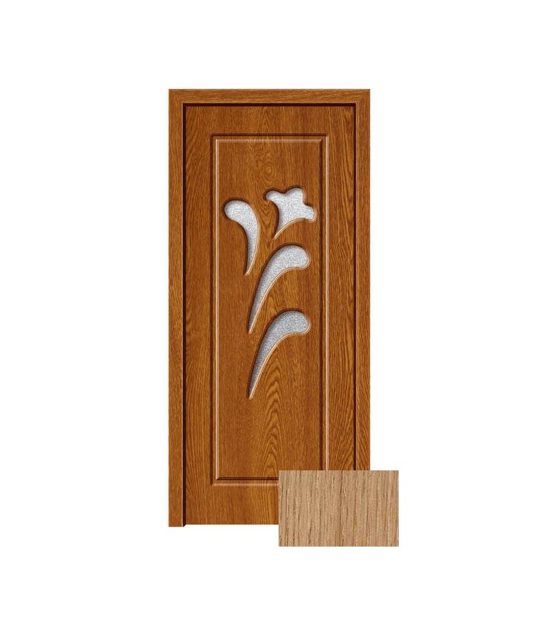 კარი მინით  KM-804 ზომა  215*80*4 ფერი  Lighe Oak  (KC-012)