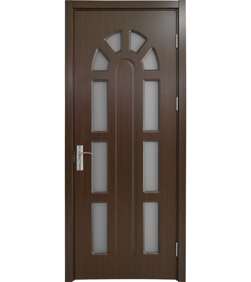 კარი მინით  KM-709 ზომა  215*75*4 ფერი  Walnut (7-5)