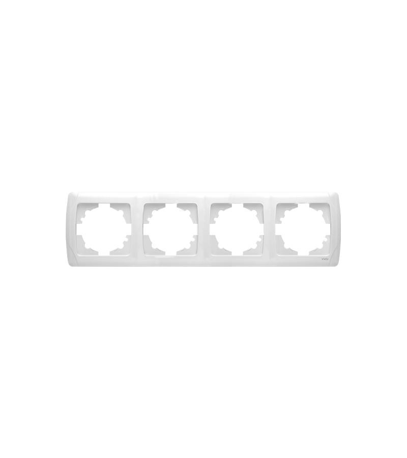 Switch-rosette edge VIKO CARMEN 4 white