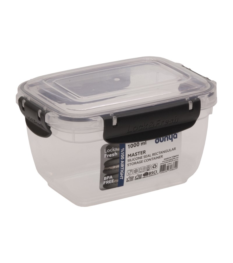 Food storage container 1000 ml #30862 bitter. Dunya Plastik