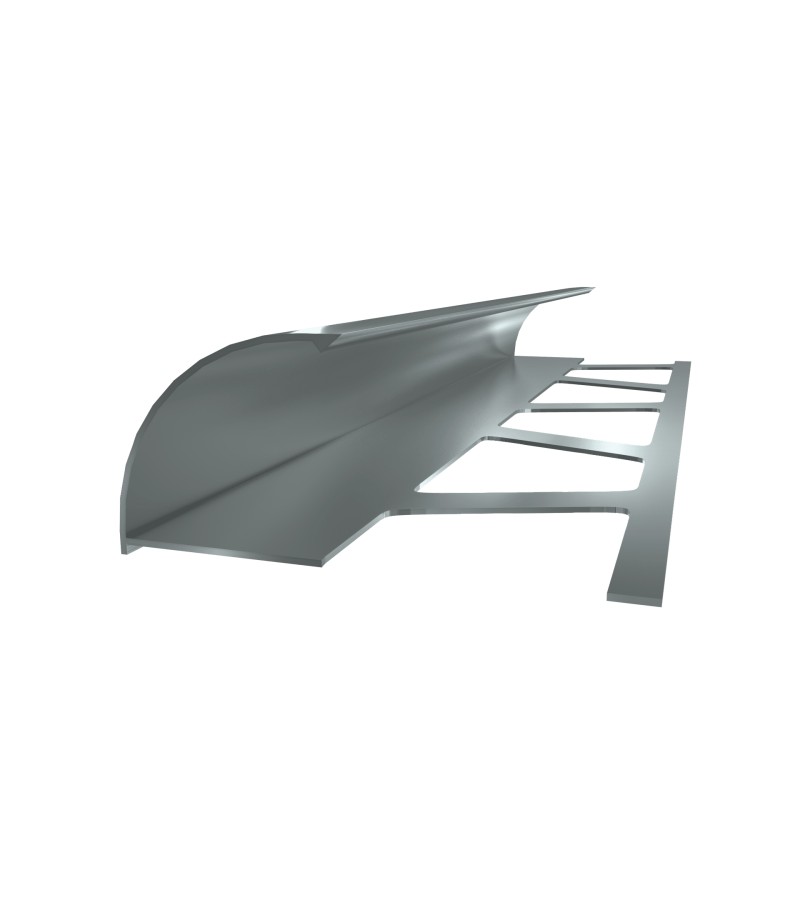 Aluminum external corner of tile 10 mm 2.7 m Matov Mtrov. PROPLAST
