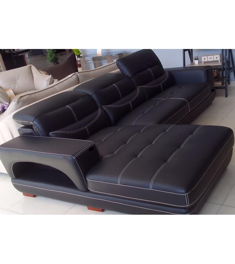 კუთხური დივანი  #6805 / 882-33  ღია ყავისფერი