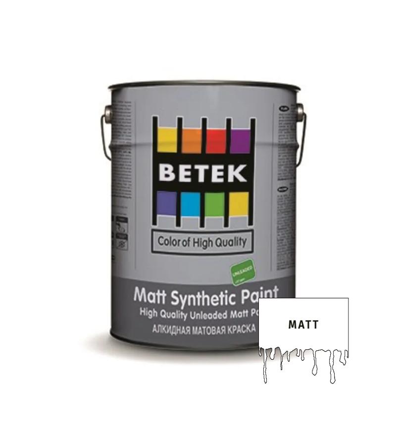 საღებავი Betek Matt Senthetik Paint 0.75ლტ