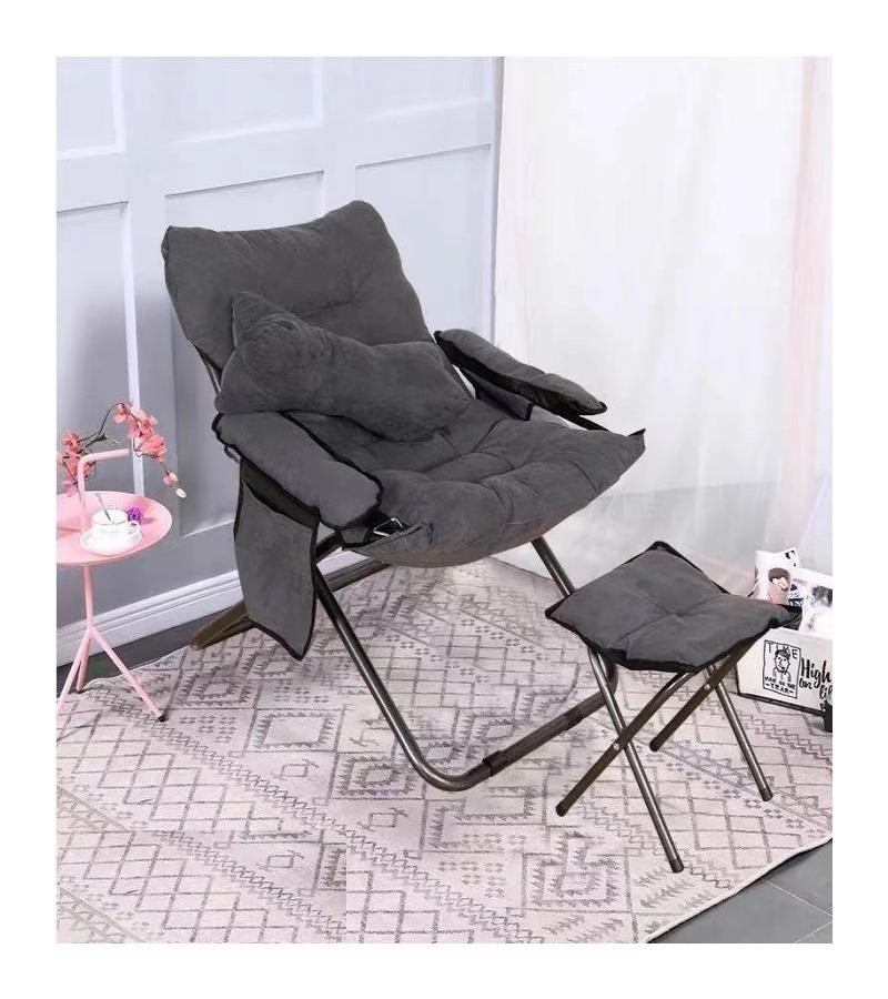 Folding chair gray / with cushion
