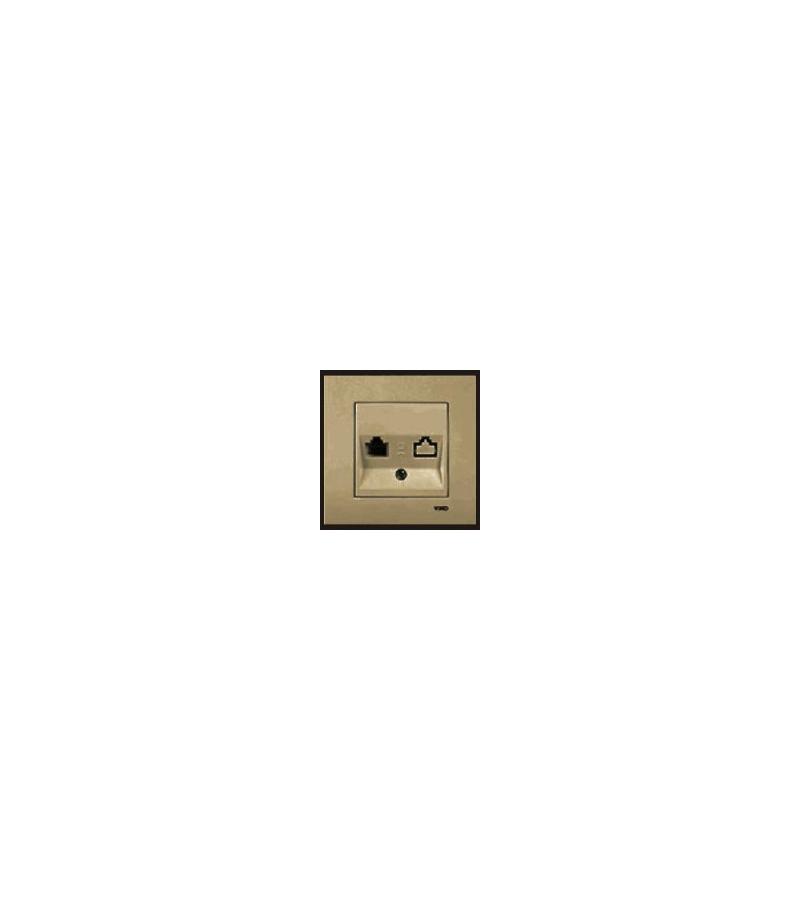 როზეტი VIKO Novella Bronz 1-ნი ტელეფონის  ბრონზა