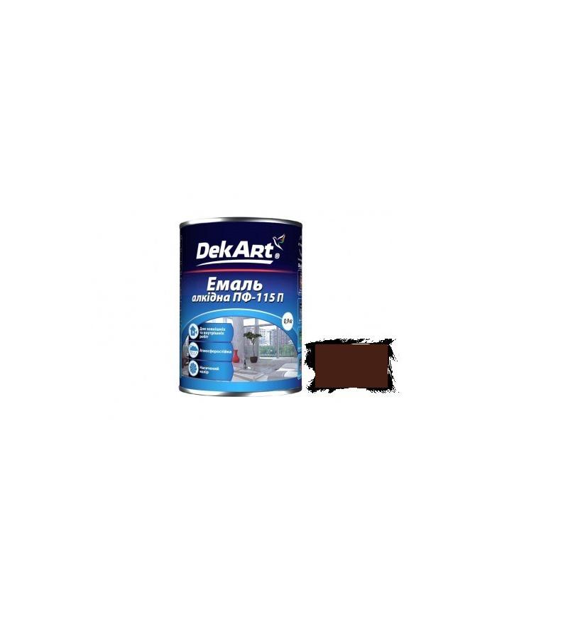 საღებავი ემალი  ПФ-115П  DekArt  коричневая  0.90კგ.