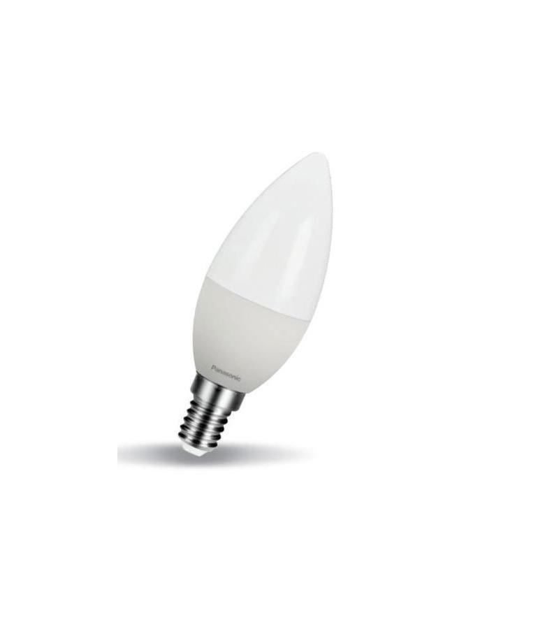ნათურა  LED  E14 C37 ფერი.  2700K   6.5 W   #LDCCH07LG1E4    მწარ. Panasonic