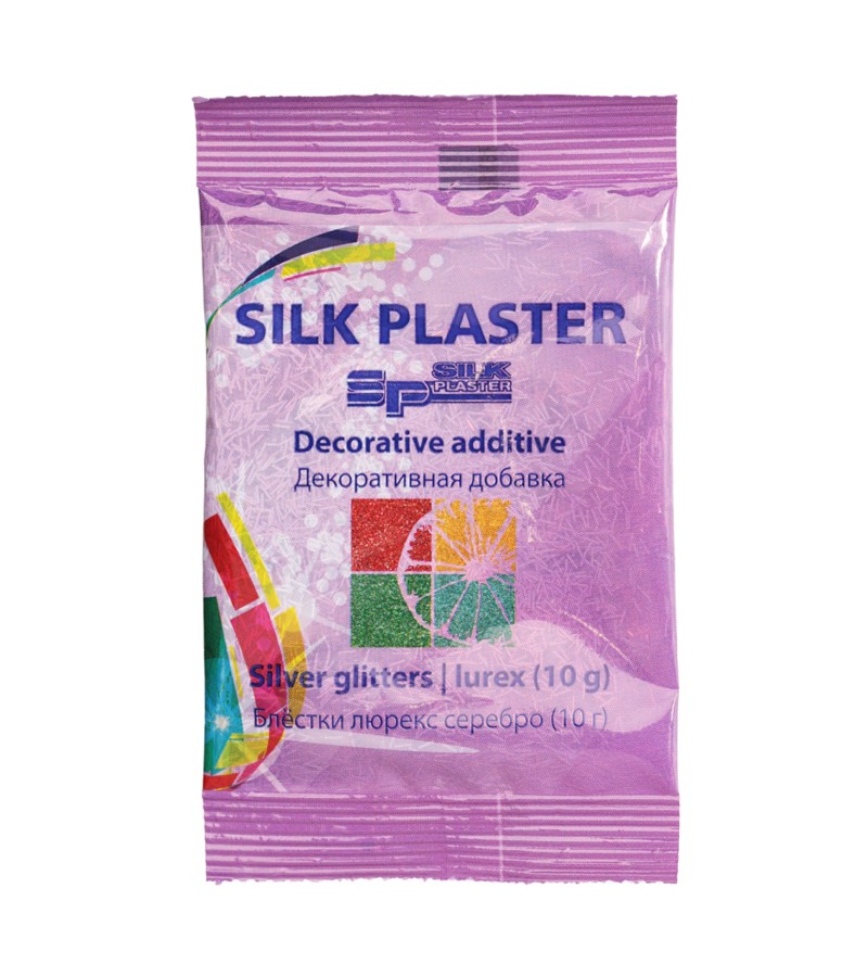 Pigment for liquid wallpaper (sticks) 10g SILVER bitter. Silk Plaster