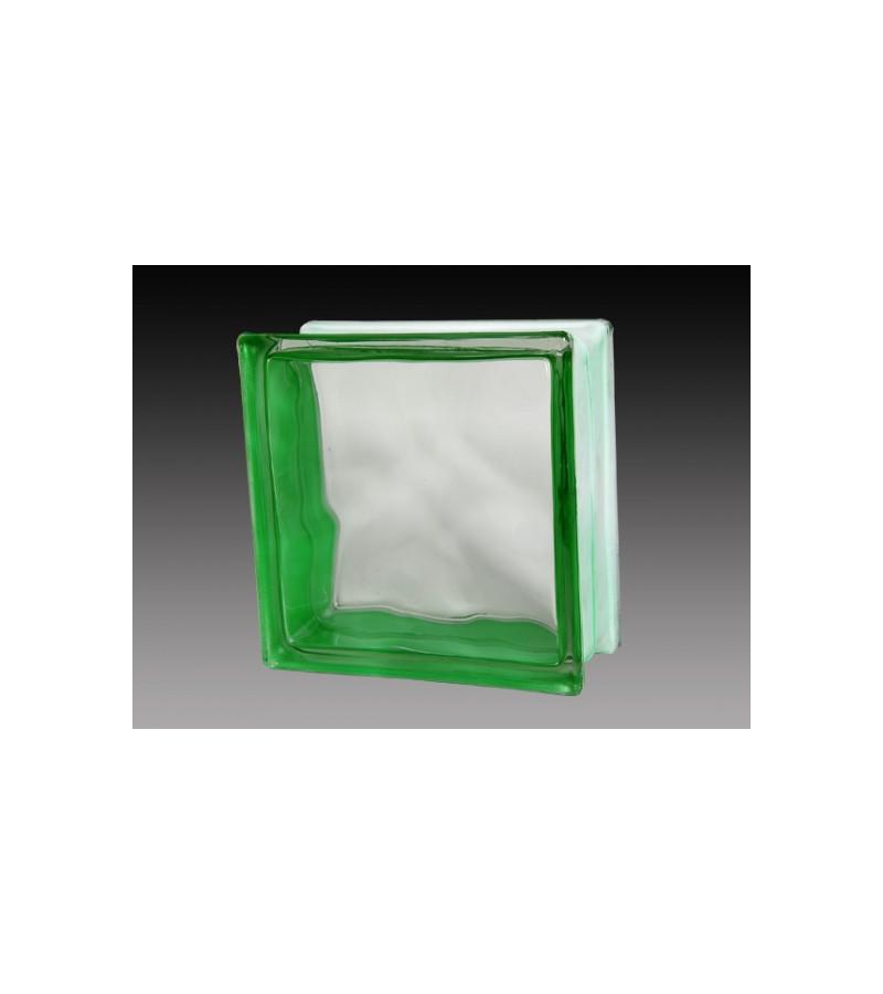 მინის ბლოკი   GREEN CLOUDY   190მმ*190მმ*80მმ