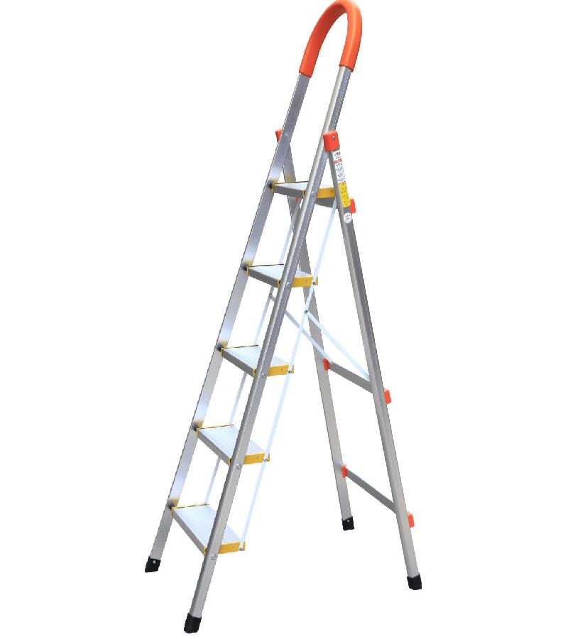 Aluminum ladder WG604-5A 4+1 step DELTA