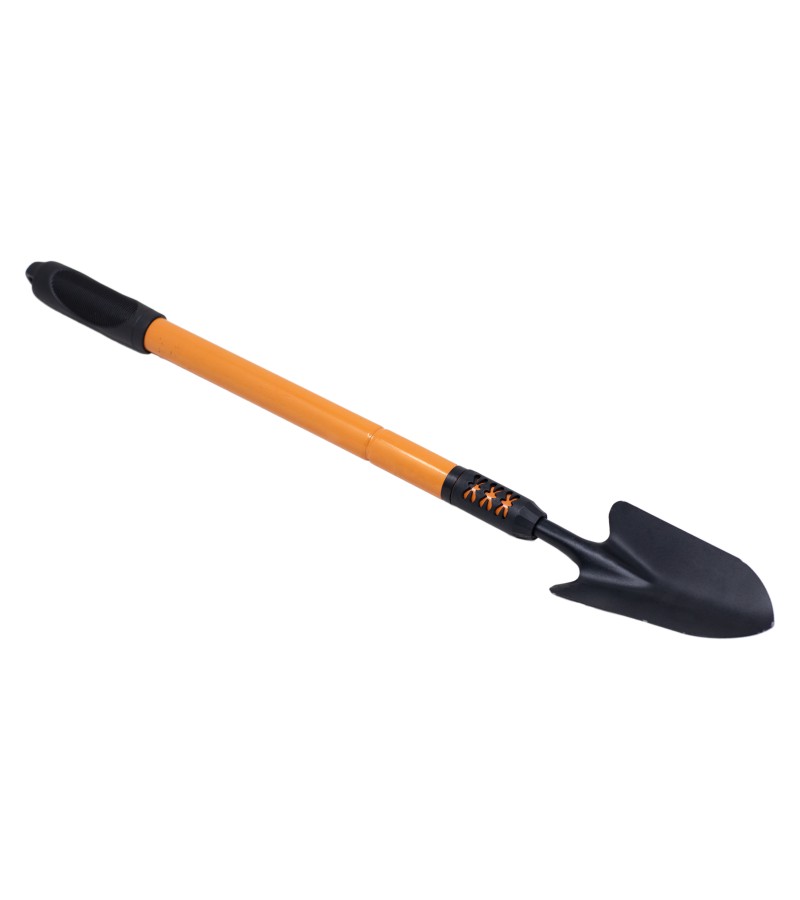 Garden tool - spade with narrow wooden handle #CR-9