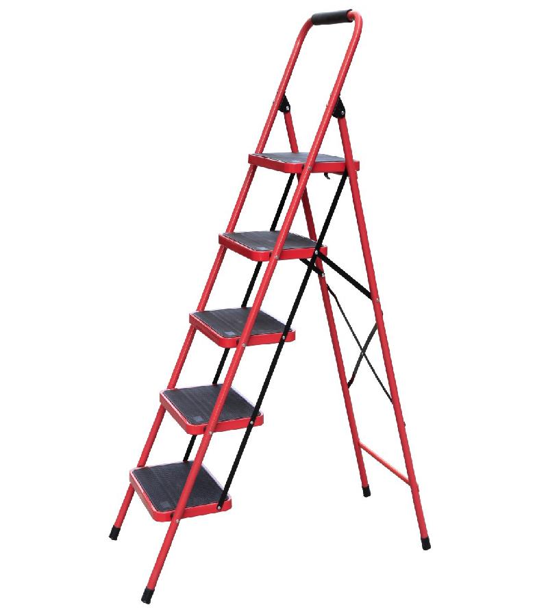 Aluminum ladder WG604-5B 4+1 step DELTA