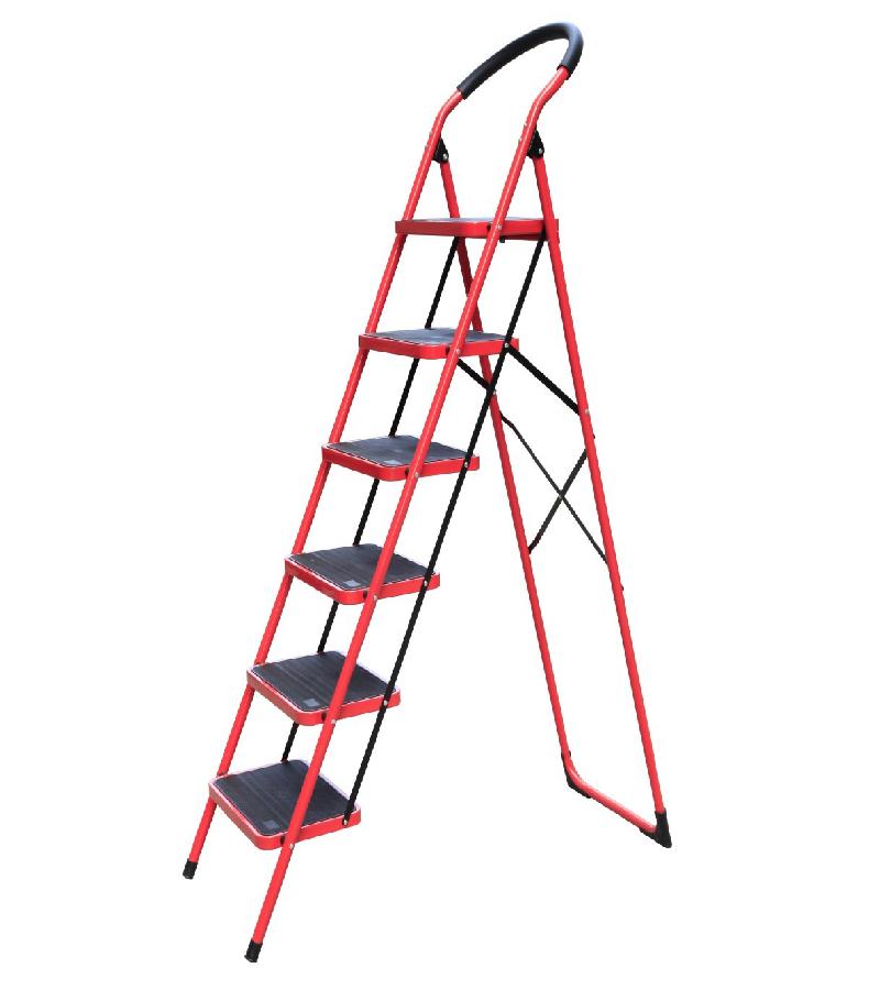 Ladder red reinforced WG604-6С 6 steps DELTA