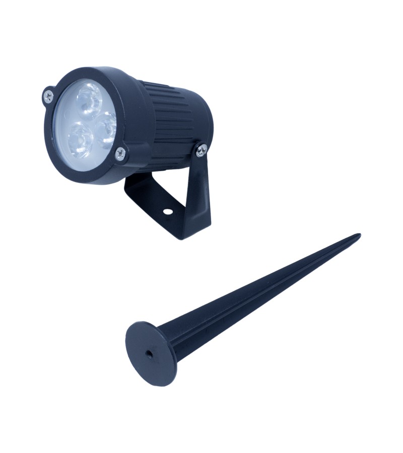 Outdoor lighting LED patio LO-92 black 3*1W