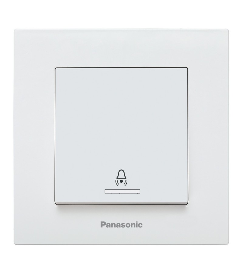 გადამრთველი  PANASONIC ARKEDIA SLIM  ზარის განათებით  1-ნი თეთრი