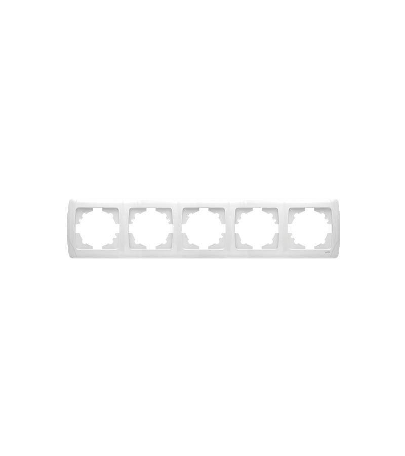 Switch-rosette edge VIKO CARMEN 5 white