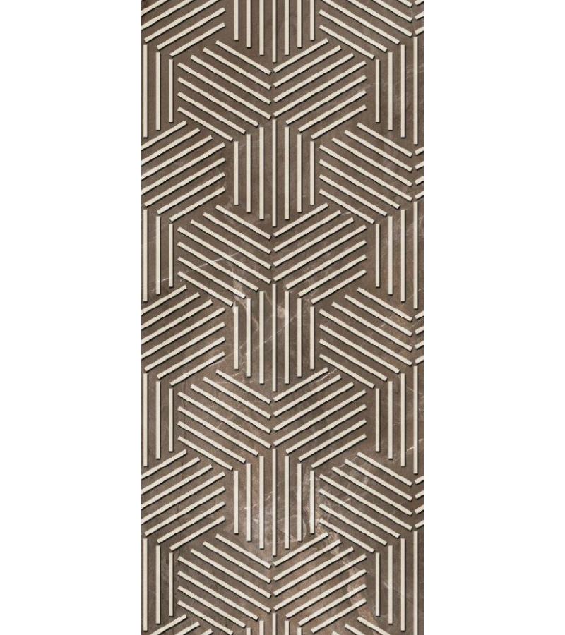 კერამიკ. ფილა  ZEUS  HEXAGONEL BROWN MOTIF  SERAMIKSAN  30*60
