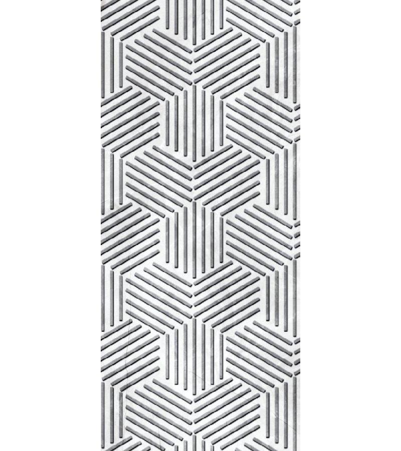 კერამიკ. ფილა  ZEUS  HEXAGONEL SILVER  MOTIF  SERAMIKSAN  30*60