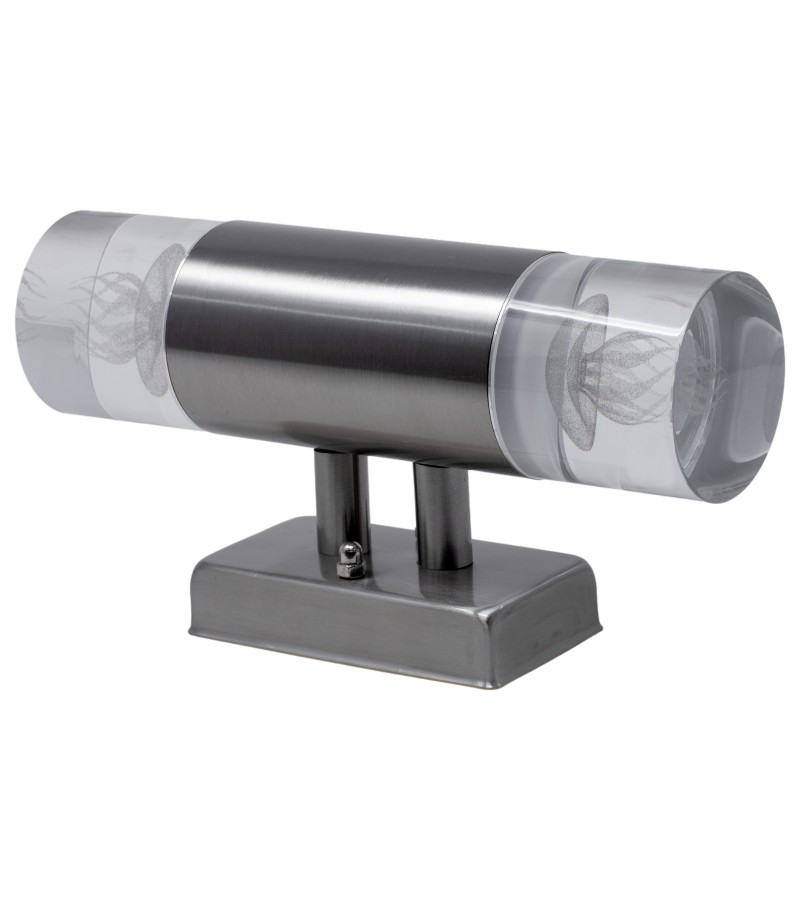 Outdoor lighting LED wall LO-34 nickel