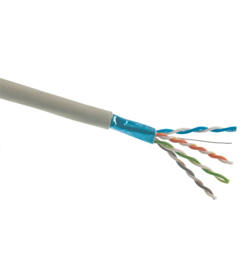 კომპიუტერული ქსელების სადენი ფოლგით CAT 5 E  F-UTP  4X2X24 AWG  Unal Cablo