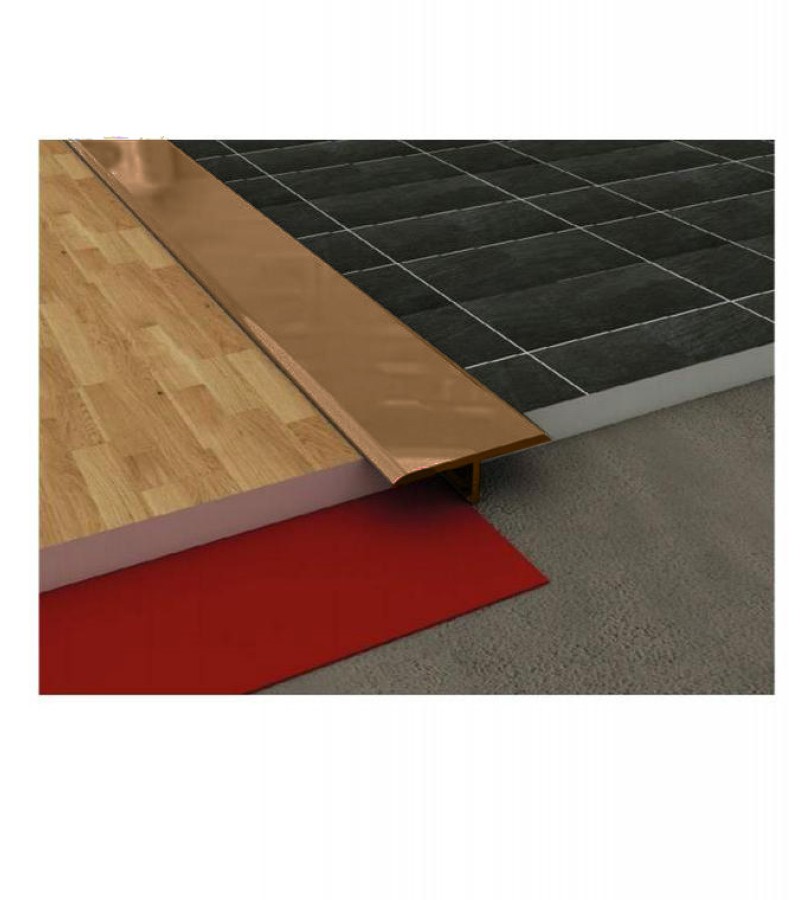 Aluminum corner T 20mm 2.7m BRONZ dark. PROPLAST