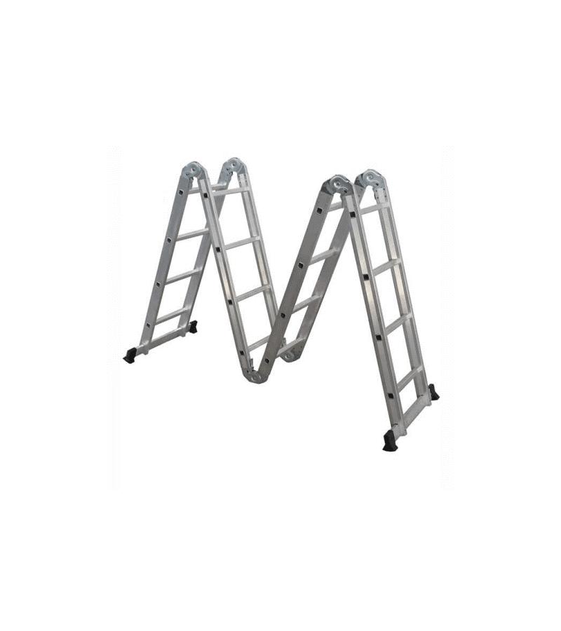 Multi-folding metal ladder 4*4-page. 4.75m ZIGANA