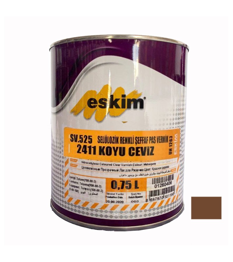 ლაქი ფერადი Eskim PAS Vernik  (2411) K.Ceviz  0.75ლტ