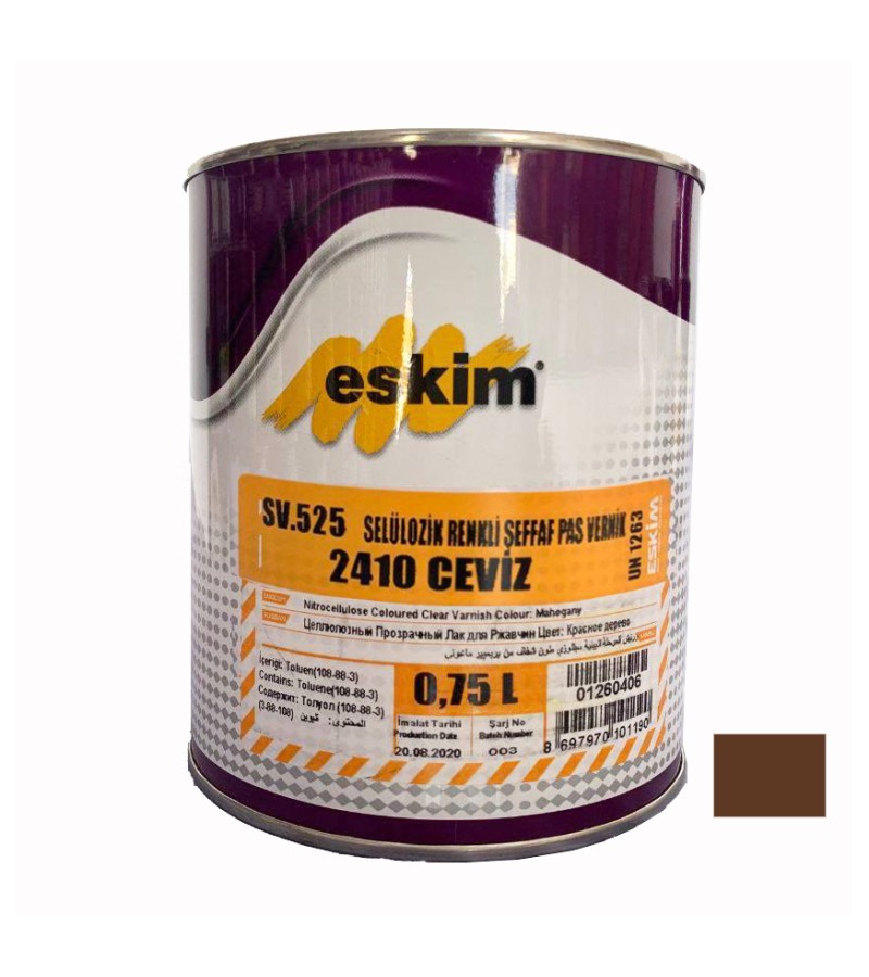 Varnish colored Eskim PAS Vernik (2410) Ceviz 2.5lt