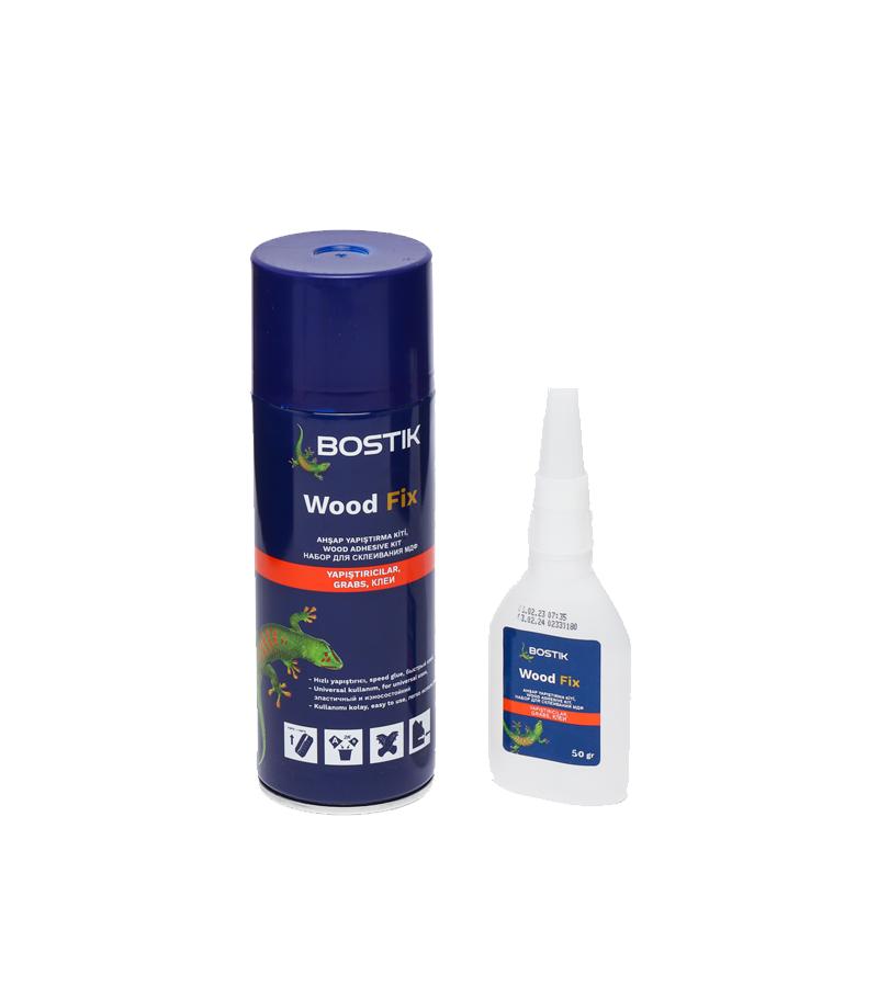 წებო ორკომპონენტიანი 200მლ+50გრ   WOOD FIX  (MDF KIT)    BOSTIK