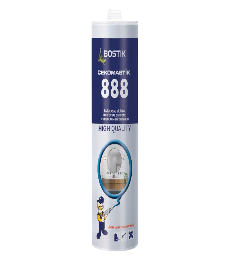 სილიკონი უნივერსალი Cekomastik 888 ყავისფერი 280 მლ  BOSTIK