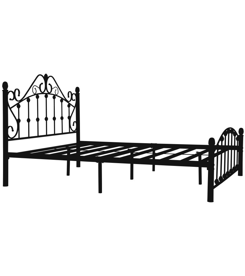Metal bed 120*200 black SB-0427