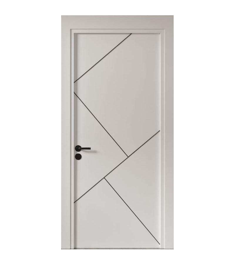 კარი  F03  ზომა. 80*208   ფერი. WHITE  Black Lined  მწარ. ANADOORIA