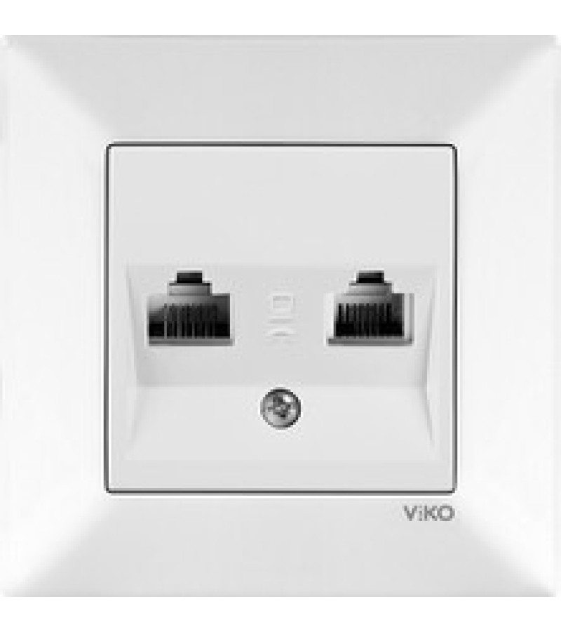 როზეტი VIKO MERIDIAN 2-ნი კომპიუტ. IKILI DATA თეთრი