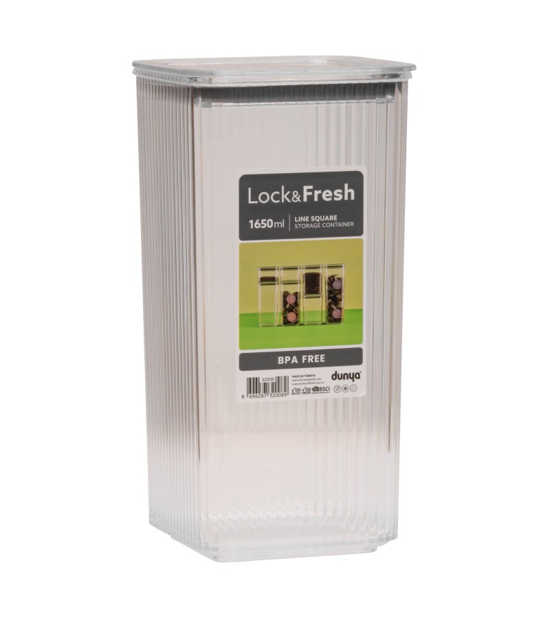 Food storage container 1750 ml #32008 Bitter. Dunya Plastik
