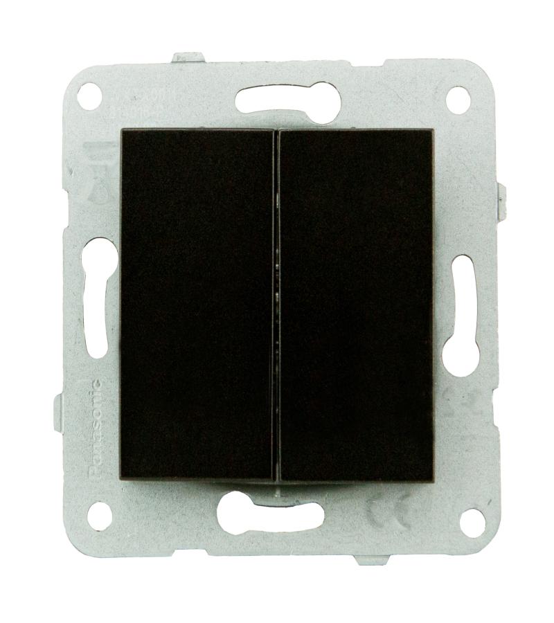 გადამრთველის მექანიზმი  2-ნი  KARRE  PLUS  BLACK  WKTT00092BL-EU1   Panasonic