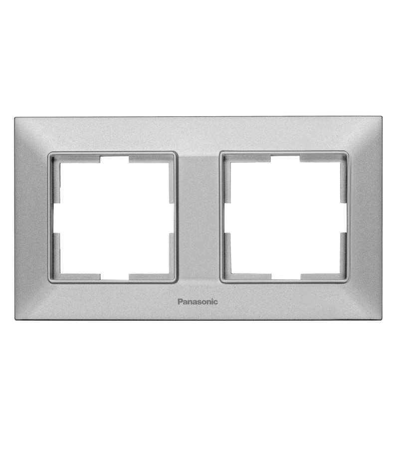 Выключатель-розетка торцевая Arkadia Slim 2 SILVER WNTF08022SL-EU1 Panasonic