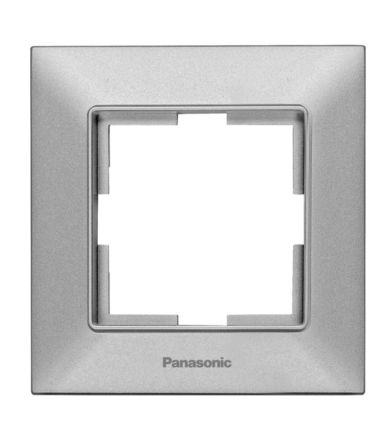 ჩამრთველ-როზეტის კანტი  Arkadia Slim 1-ნი  SILVER  WNTF08012SL-EU1 Panasonic