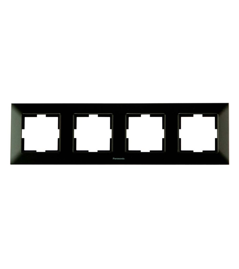 Выключатель-розетка торцевая Arkadia Slim 4 BLACK WNTF08042BL-EU1 Panasonic