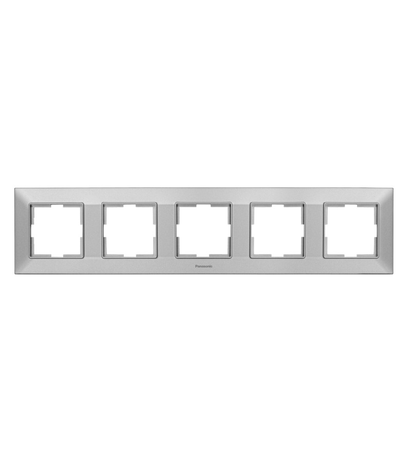 ჩამრთველ-როზეტის კანტი  Arkadia Slim 5-ნი  SILVER   WNTF08052SL-EU1 Panasonic