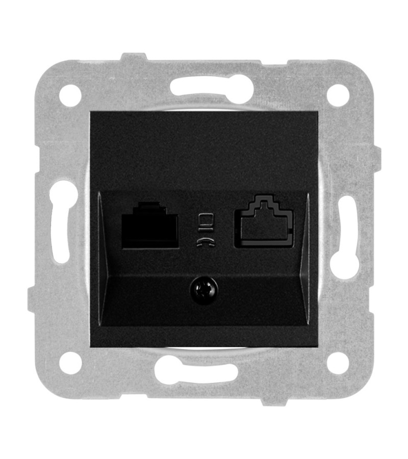 როზეტის მექანიზმი კომპ. Tekli Data  KARRE PLUS  BLACK  WKTT04052BL-EU1   Panasonic