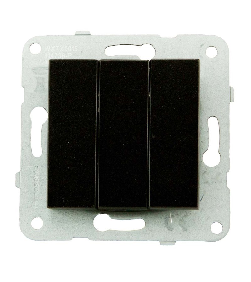 გადამრთველის მექანიზმი  3-ნი  KARRE  PLUS  BLACK  WKTT00152BL-EU1   Panasonic