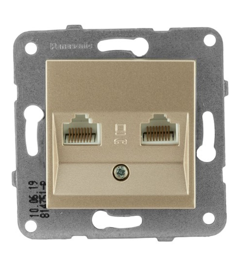 როზეტის მექანიზმი კომპ. Tekli Data  KARRE PLUS  BRONZ  WKTT04052BR-EU1   Panasonic